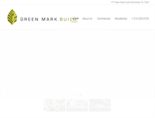 Tablet Screenshot of greenmarkbuild.com
